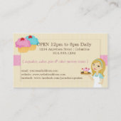 Blonde Baker Cupcake Visitekaartjes D13 (Achterkant)