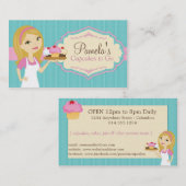 Blonde Baker Cupcake Visitekaartjes D15 (Voorkant / Achterkant)