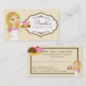 Blonde Baker Cupcake Visitekaartjes D17 (Voorkant / Achterkant)