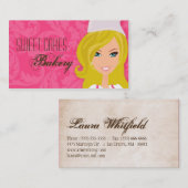 Blonde Baker op het Visitekaartje van de roze brui (Voorkant / Achterkant)