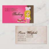 Blonde Baker op het Visitekaartje van de roze brui (Voorkant / Achterkant)