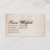 Blonde Baker op het Visitekaartje van de roze brui (Achterkant)