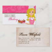 Blonde Baker op het Visitekaartje van de roze brui (Voorkant / Achterkant)