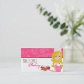 Blonde Baker op het Visitekaartje van de roze brui (Staand voorkant)