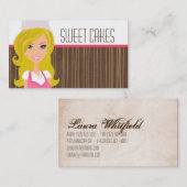 Blonde Baker op het Visitekaartje van de roze brui (Voorkant / Achterkant)