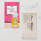 Blonde Baker op het Visitekaartje van de roze brui (Voorkant / Achterkant)