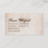 Blonde Baker op het Visitekaartje van de roze brui (Achterkant)