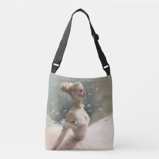 Blonde ballerina , een meisje dat van ballet houdt crossbody tas
