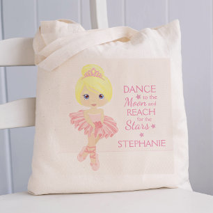Blonde Ballerina Gepersonaliseerd Tote Bag