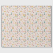 Blonde Ballerina Gepersonaliseerde voedingskraker Cadeaupapier (Vlak)