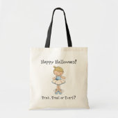 Blonde Ballerina Girl-Halloween Goody Bag Tote Bag (Voorkant)