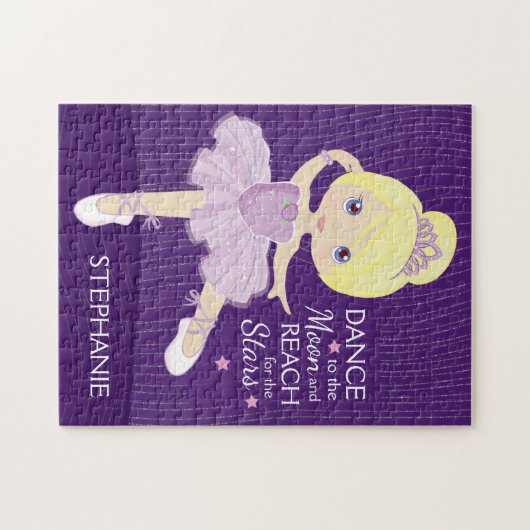 Blonde Ballerina Legpuzzel (Horizontaal)