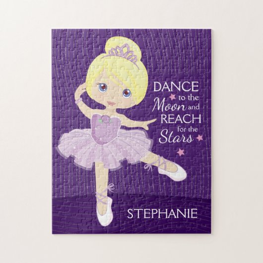 Blonde Ballerina Legpuzzel (Verticaal)