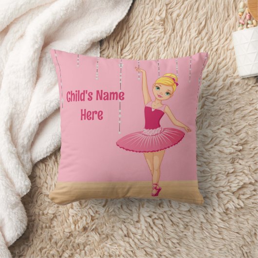 Blonde Ballerina Worpkussen Kussen (Deken)