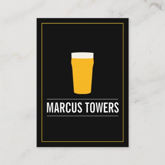 Blonde Beer IPA Brewmaster Visitekaartje (Voorkant)