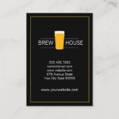 Blonde Beer IPA Brewmaster Visitekaartje (Achterkant)
