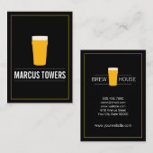 Blonde Beer IPA Brewmaster Visitekaartje (Voorkant / Achterkant)