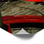 Blonde Biker Babe in een Bikini Poster (Hoek)