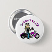 Blonde Biker Ronde Button 5,7 Cm (Voorkant /achterkant)
