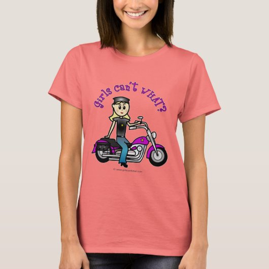 Blonde Biker T-shirt (Voorkant)