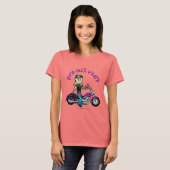 Blonde Biker T-shirt (Voorkant volledig)