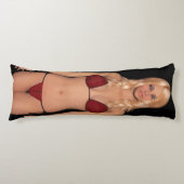 Blonde Bikini Babe Lichaamskussen (Voorkant)