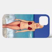 Blonde Bikini Beach Babe Case-Mate iPhone Case (Achterkant (horizontaal))