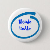 Blonde binnen ronde button 5,7 cm (Voorkant)