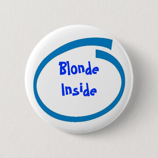 Blonde binnen ronde button 5,7 cm (Voorkant)