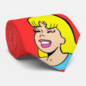 Blonde Bombshell Comic Strip Stropdas (Opgerold)