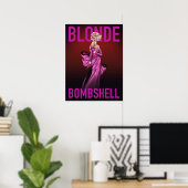 Blonde Bombshell Poster (Thuiskantoor)