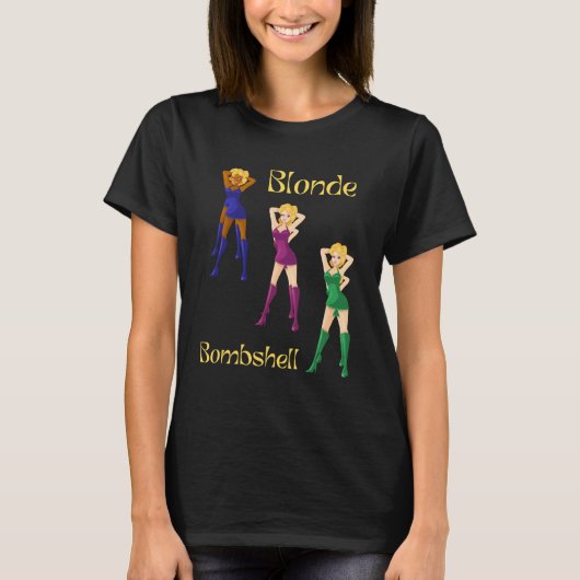 Blonde Bombshell-shirt T-shirt (Voorkant)