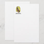 Blonde Bombshell-vrouw leent een kus Briefpapier (Voorkant / Achterkant)