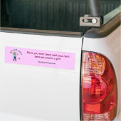 Blonde Boogschieten in Blauw Bumpersticker (Op Truck)