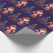 Blonde Boy Elf personaliseren Cadeaupapier (Hoek)