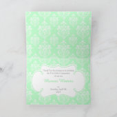 Blonde Boy First Community Damask "Bedankt" Bedankkaart (Binnen)