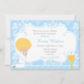 Blonde Boy First Community Damask Kaart (Voorkant)