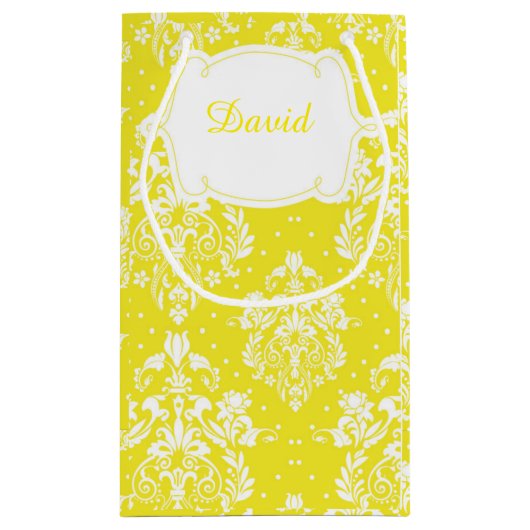 Blonde Boy First Community Damask Klein Cadeauzakje (Achterkant)