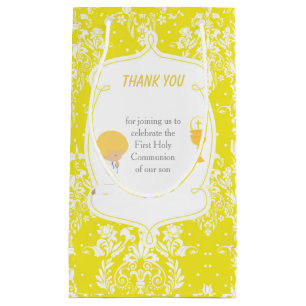 Blonde Boy First Community Damask Klein Cadeauzakje