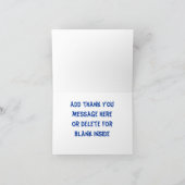 Blonde Boy Gymnastiek Bedankt Opmerking Kaart (Binnen)