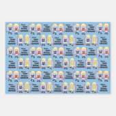 Blonde Boy Soccer Persoonlijk Inpakpapier Vel (Voorkant 2)