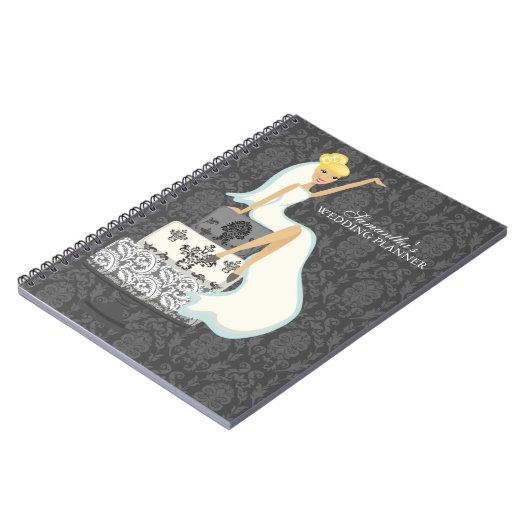 Blonde Bride over de bruiloft Notitieboek (Linkerzijde)