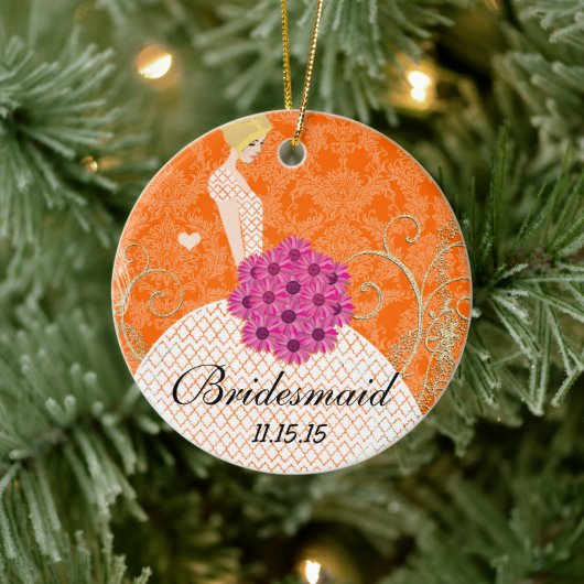 Blonde Bridesmaid-cadeautjes die je kiest voor kle Keramisch Ornament (Boom)