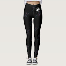 Blonde & Broke - Gepatterde Leggings - Witte Logo