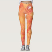 Blonde & Broke - Gepatterde Leggings - Witte Logo (Voorkant)