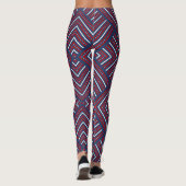 Blonde & Broke - Gepatterde Leggings - Witte Logo (Achterkant)