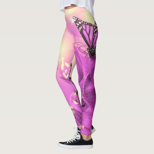 Blonde & Broke - Gepatterde Leggings - Witte Logo (Links)
