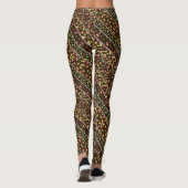 Blonde & Broke - Gepatterde Leggings - Witte Logo (Achterkant)