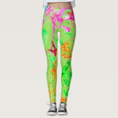 Blonde & Broke - Gepatterde Leggings - Witte Logo (Voorkant)