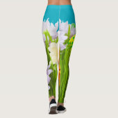 Blonde & Broke - Gepatterde Leggings - Witte Logo (Achterkant)